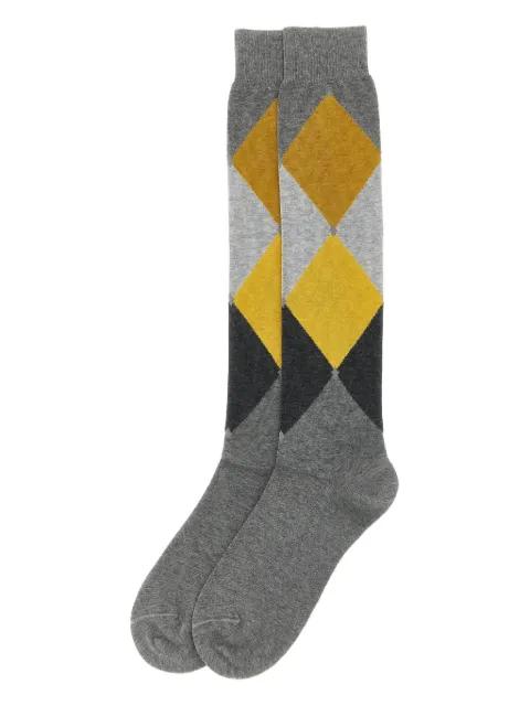 diamond-patterned socks by BALLANTYNE
