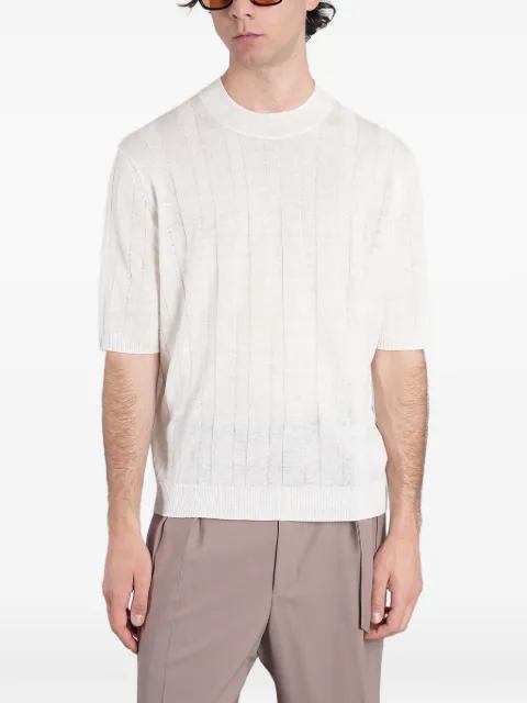 ribbed-knit T-shirt by BALLANTYNE