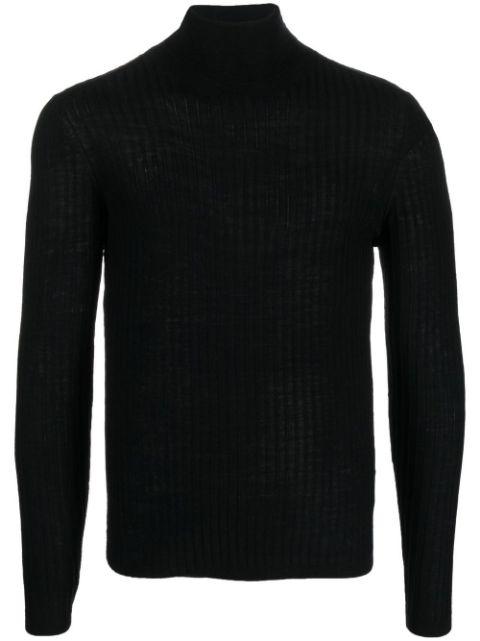 ribbed-knit rollneck sweater by BALLANTYNE