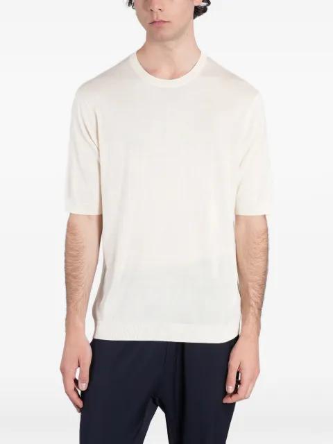 ribbed-trim T-shirt by BALLANTYNE