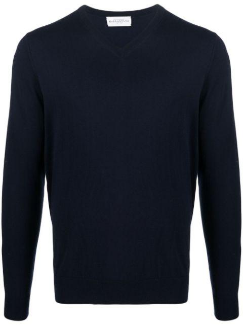 round-neck cotton cardigan by BALLANTYNE