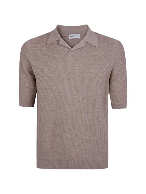waffle-knit collared T-shirt by BALLANTYNE