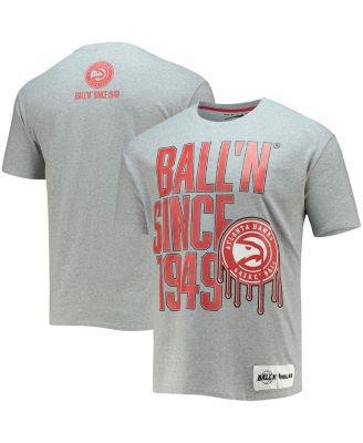 Men's Heather Gray Atlanta Hawks Since 1949 T-shirt by BALL'N
