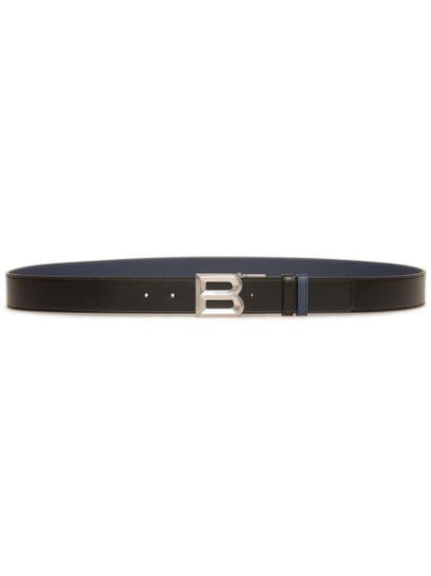 B Bold reversible leather belt by BALLY