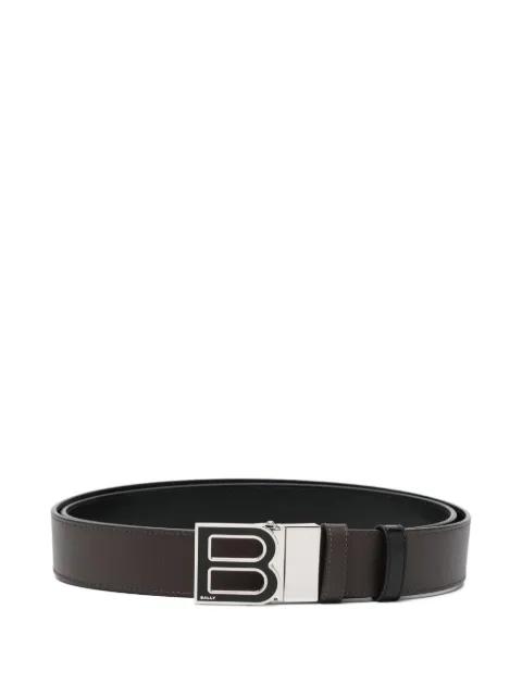 B-logo leather belt by BALLY