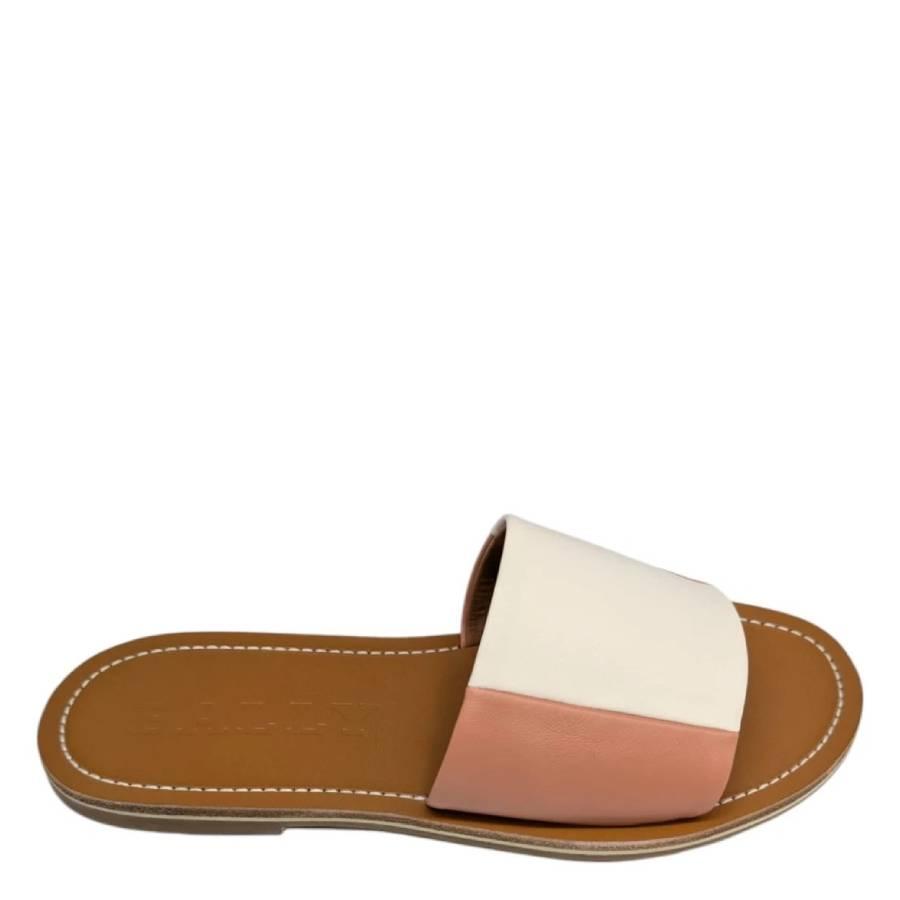 Bally Bianka Leather Flat Sandals by BALLY