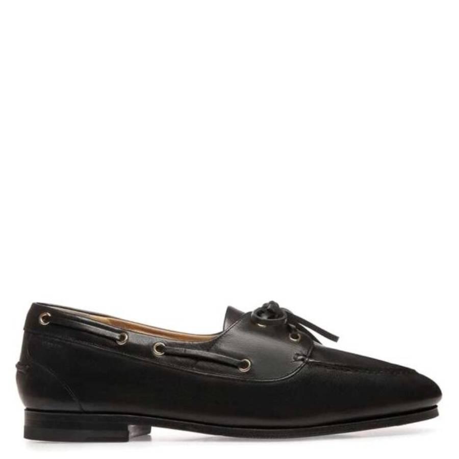 Bally Black Leather Plume Moccasin by BALLY