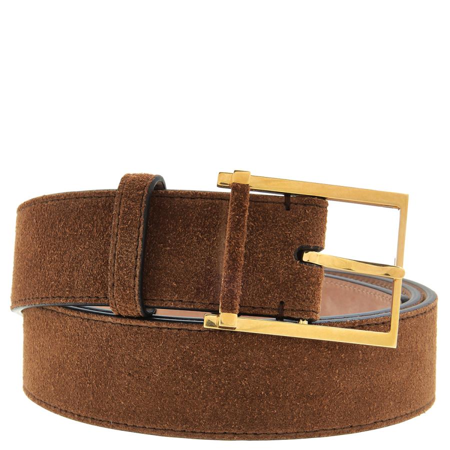 Bally Brown Suede Dakar Adjustable Belt by BALLY