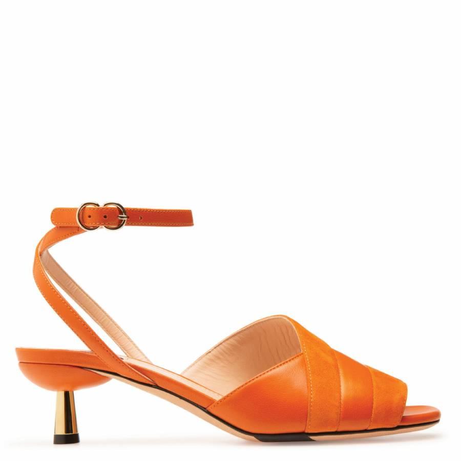 Bally Caroll 45 Lamb Leather Sandals by BALLY