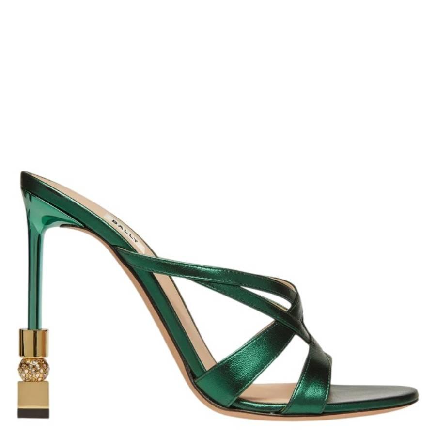 Bally Carolyn 105 Metallic Leather Sandals by BALLY