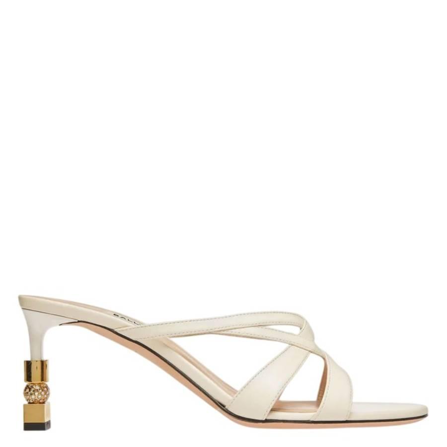 Bally Carolyn Leather Block Slide Sandals by BALLY
