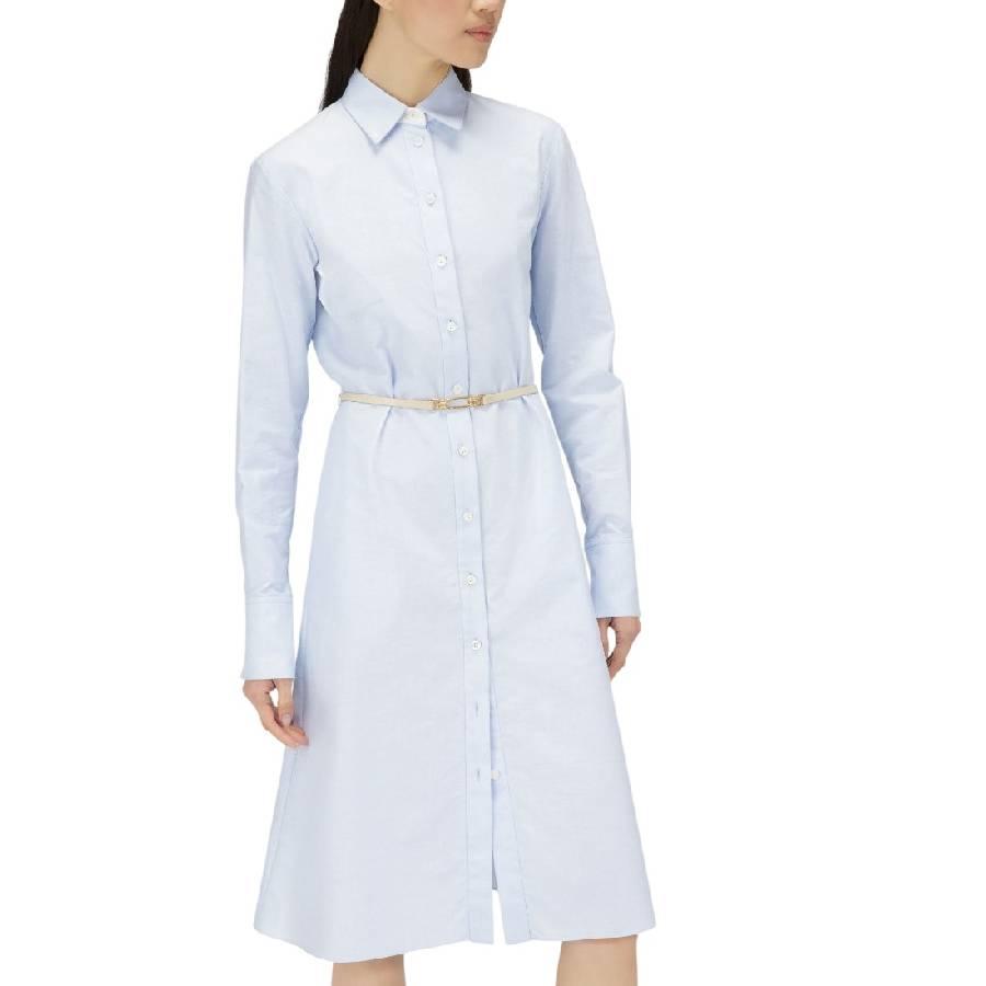 Bally Casual Belted Cotton Shirt Dress by BALLY