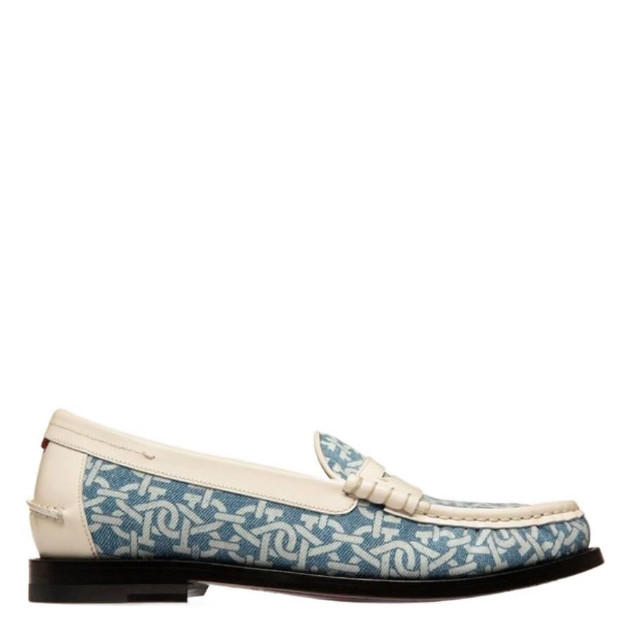 Bally Coelo Logo Cotton Denim Loafers by BALLY