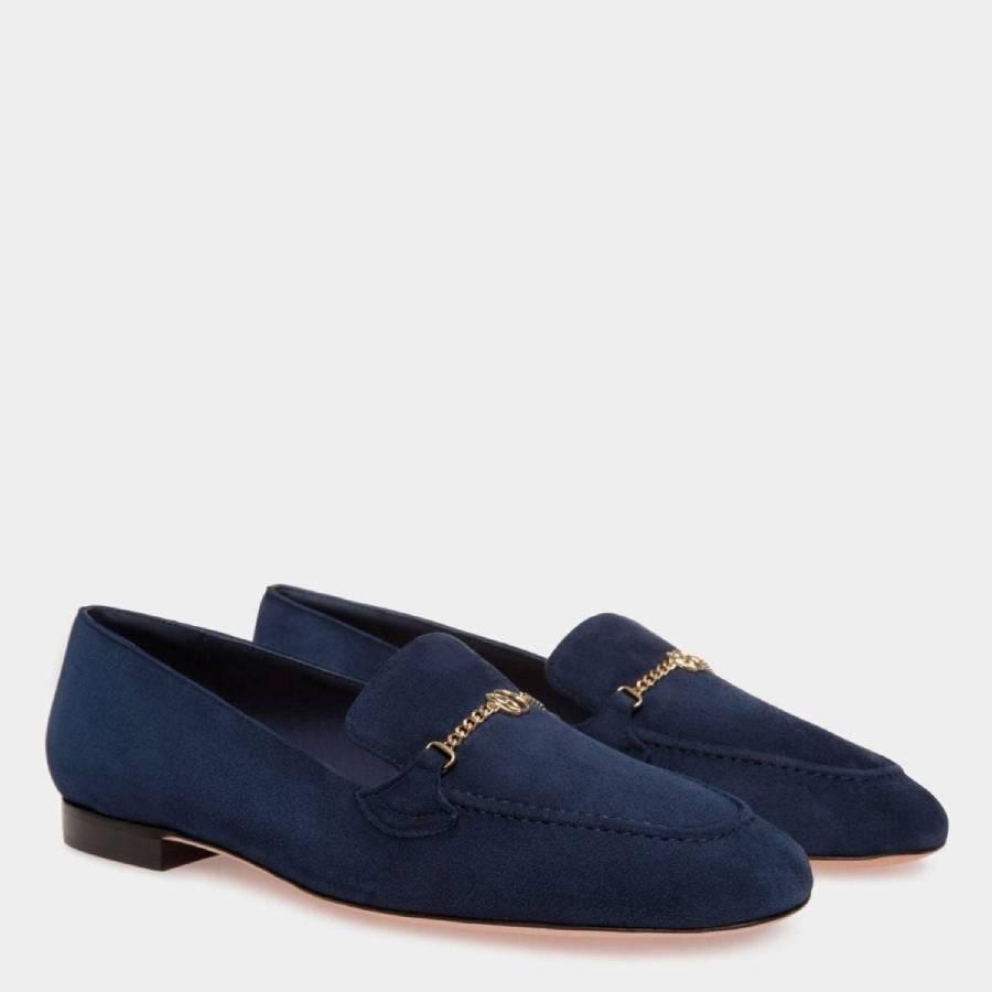 Bally Daily Emblem Suede Loafers by BALLY