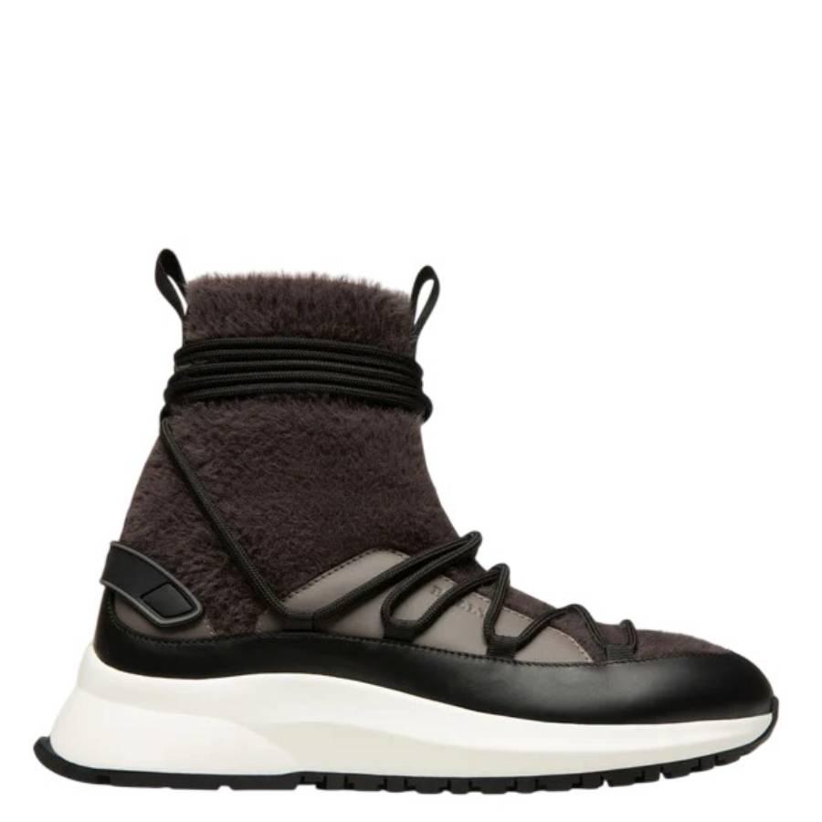 Bally Dalyla Cashmere and Leather Sneakers by BALLY