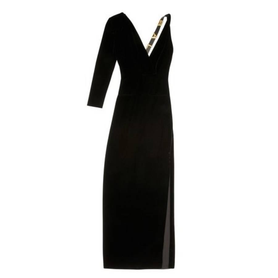 Bally Deep V-Neck Dress With Signature Strap Detail by BALLY