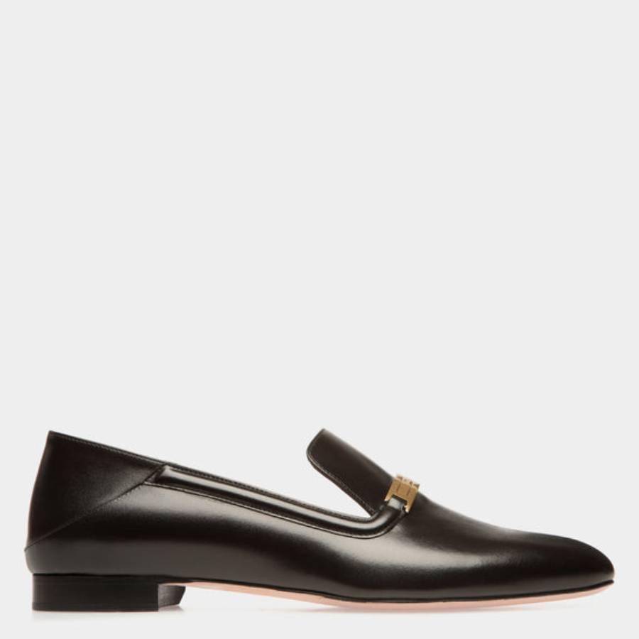 Bally Delisa Black Leather Loafers by BALLY