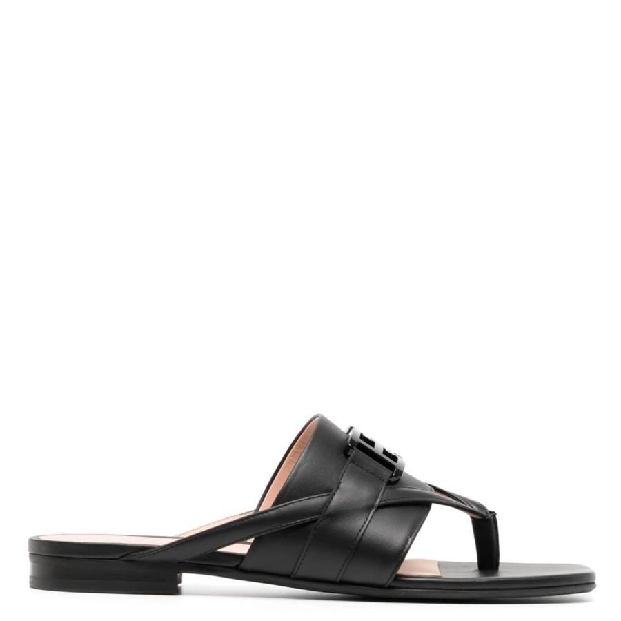 Bally Elia Leather Flat Sandals by BALLY