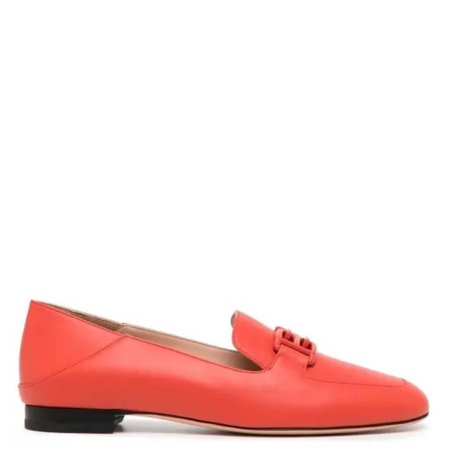 Bally Ellah Logo Plaque Leather Loafers by BALLY