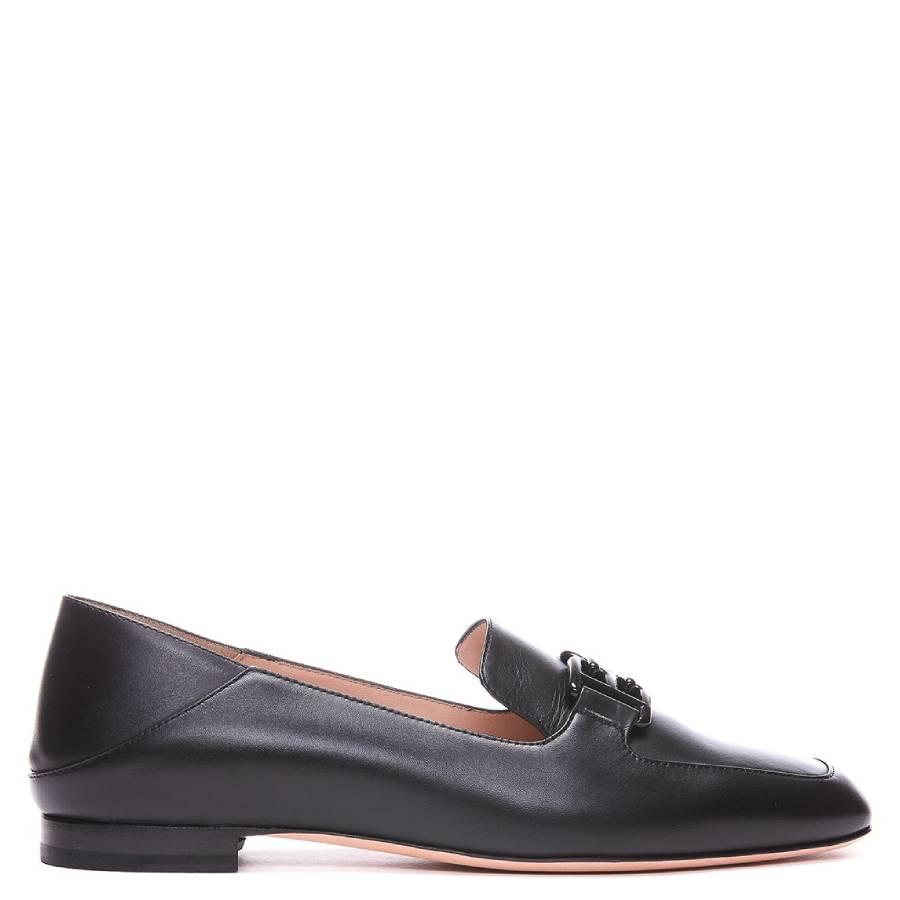 Bally Ellah Logo Plaque Leather Loafers by BALLY