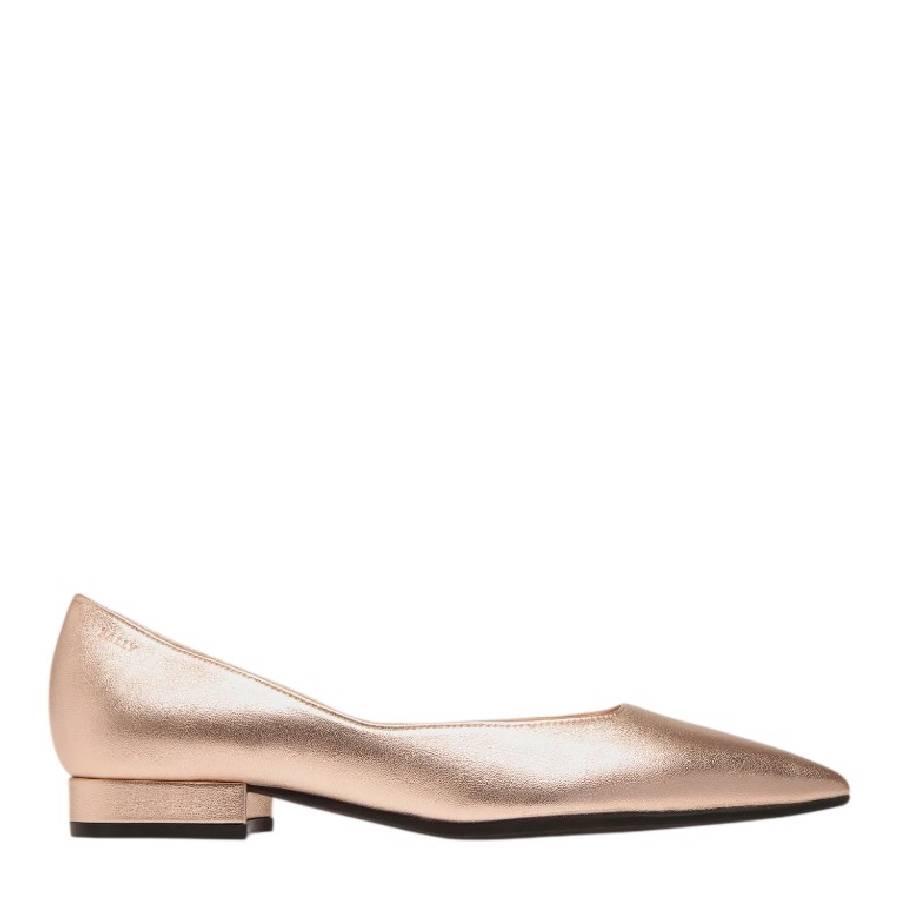 Bally Elsia Laminated Leather Flat Pumps by BALLY