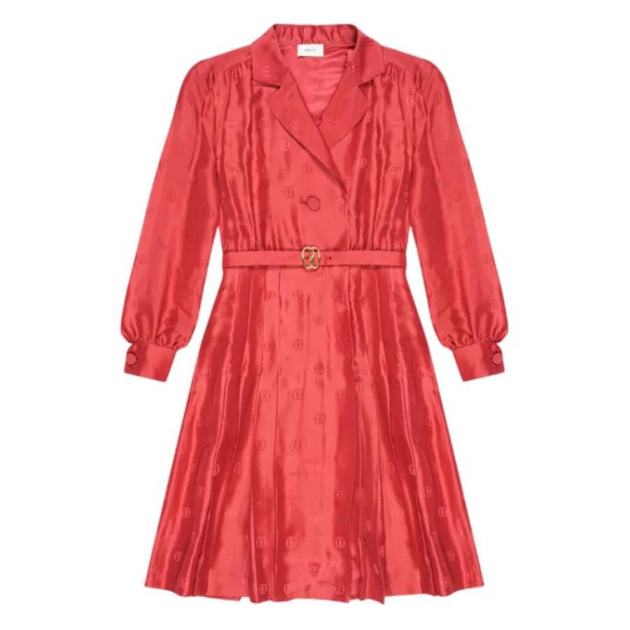 Bally Emblem Printed Silk Shirt Dress by BALLY