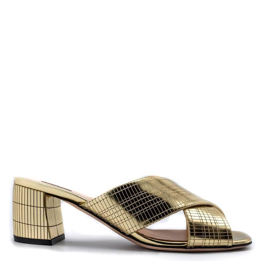 Bally Evoria Laminated Leather Sandals by BALLY
