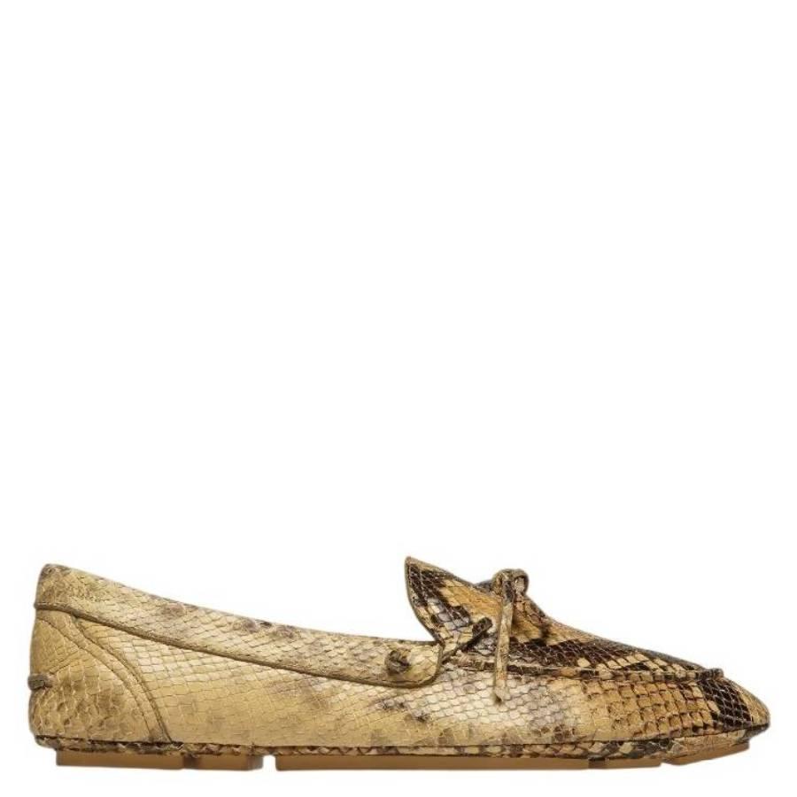 Bally Gaspar Python Printed Leather Loafers by BALLY