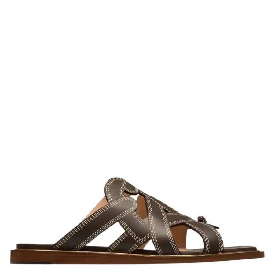 Bally Glada Leather Flat Sandals by BALLY