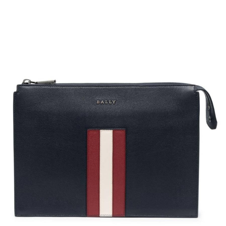 Bally Ink Leather Eming Clutch Bag by BALLY