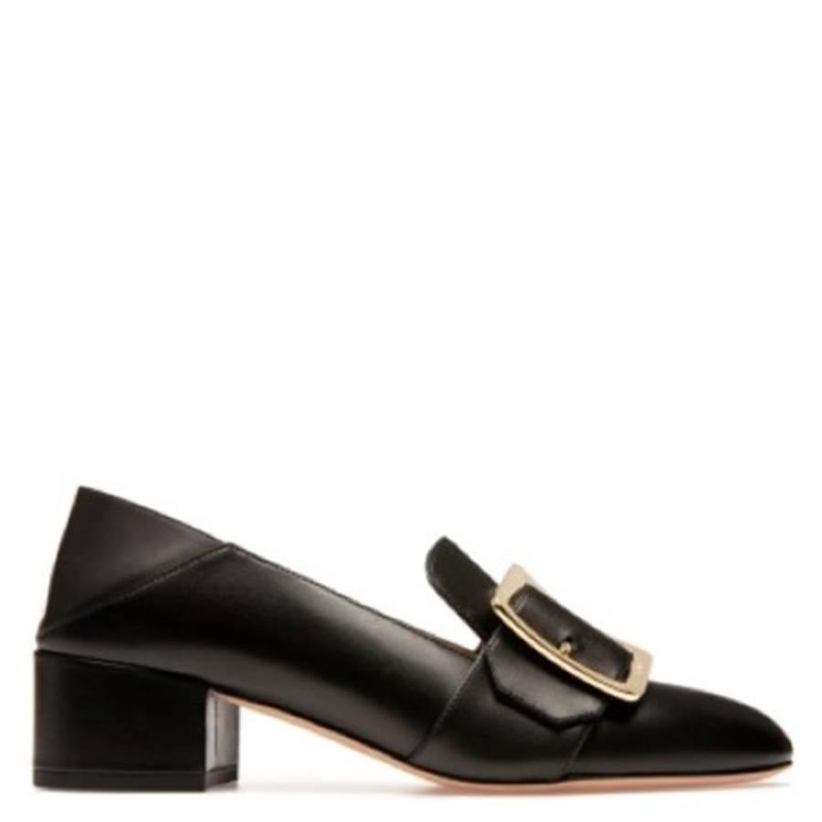 Bally Janelle Block-Heel Leather Pumps by BALLY