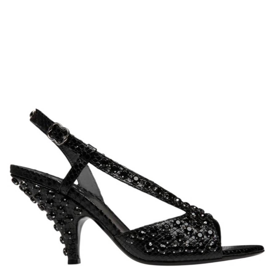 Bally Katy Python Printed Leather Sandals by BALLY