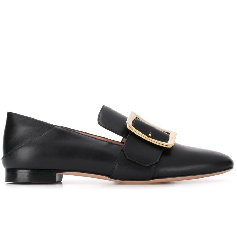 Bally Ladies Janelle Black Leather Loafers by BALLY