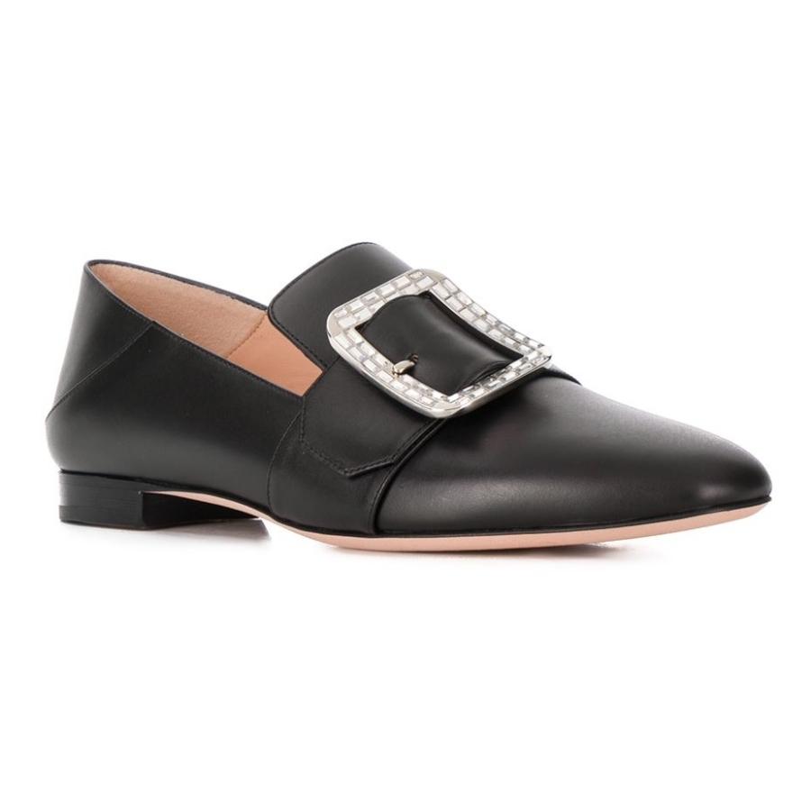 Bally Ladies Janelle Black Leather Loafers by BALLY
