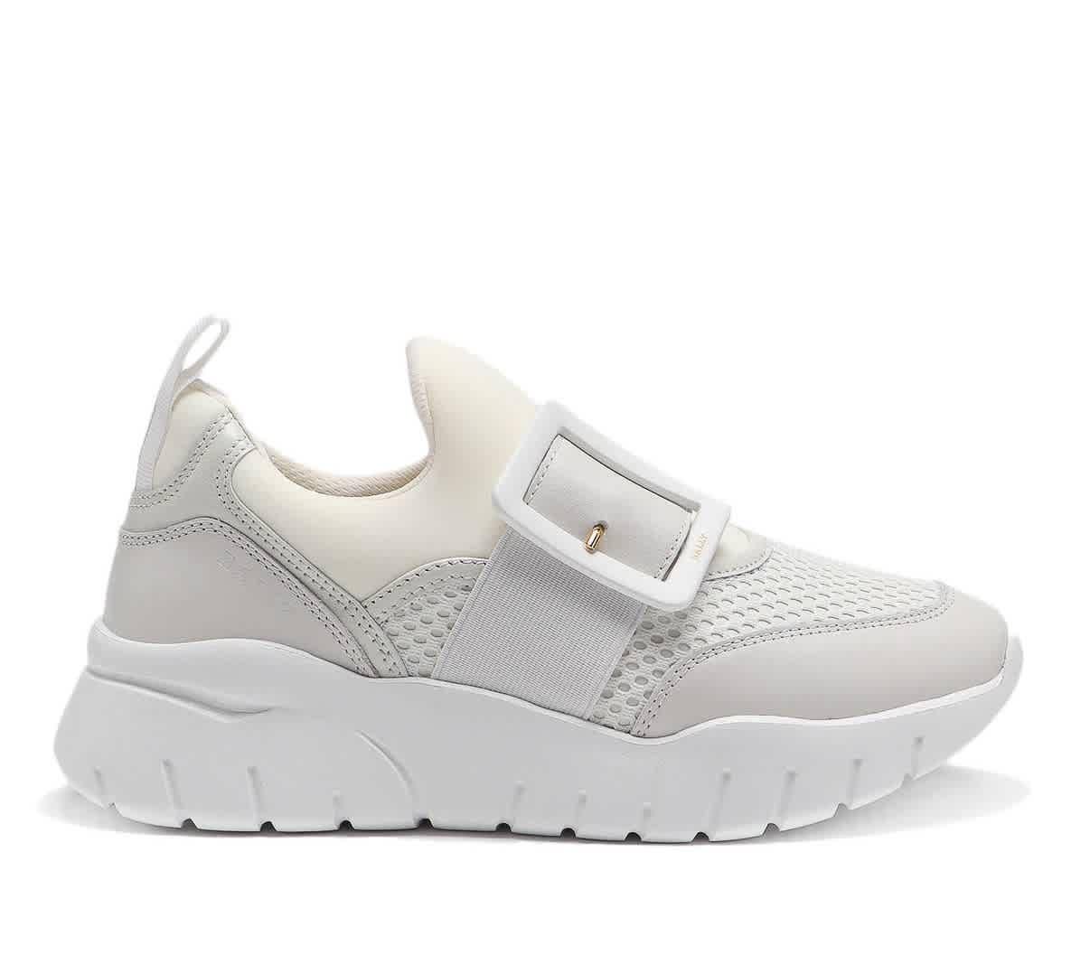 Bally Ladies White Brinelle Sneakers by BALLY