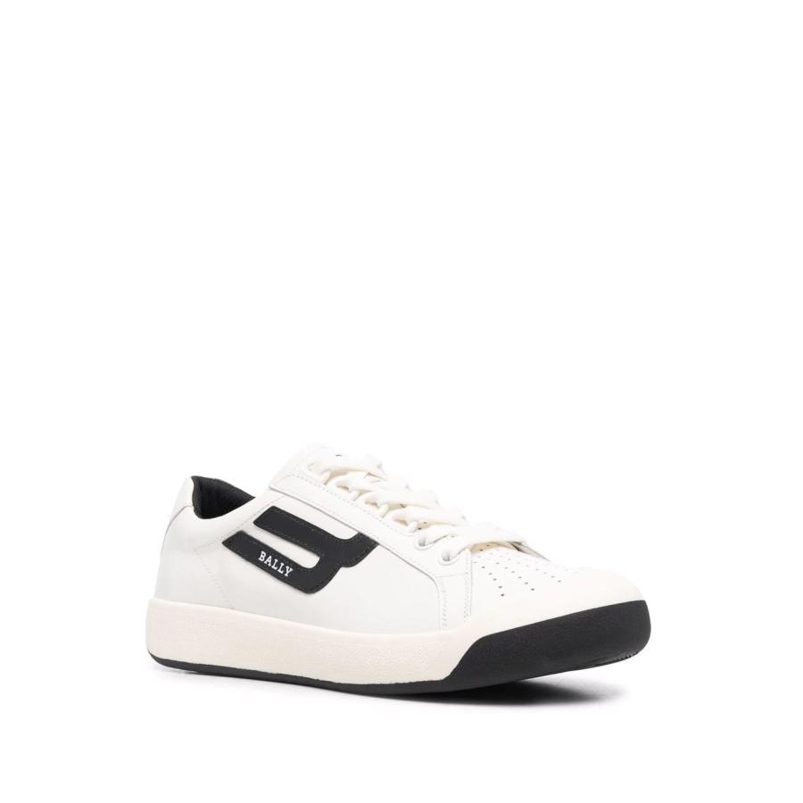 Bally Ladies White Two-tone Low-top Sneakers by BALLY