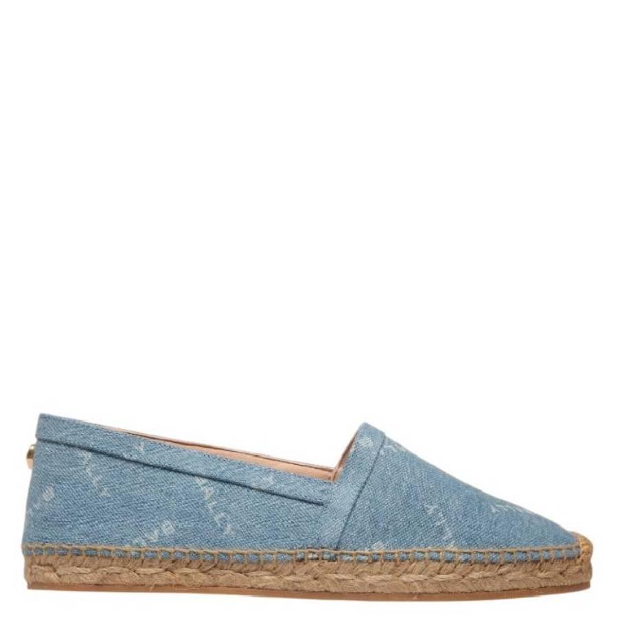 Bally Logo-Plaque Denim Espadrilles by BALLY
