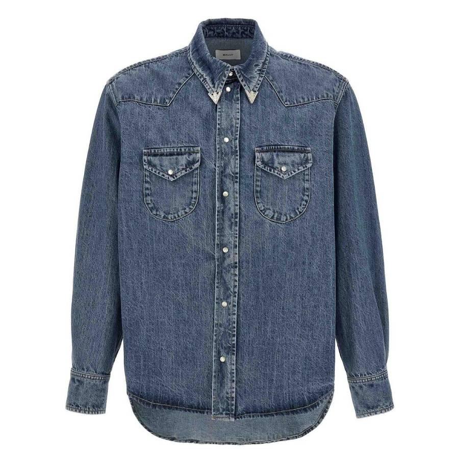 Bally Long-Sleeved Western Denim Shirt by BALLY