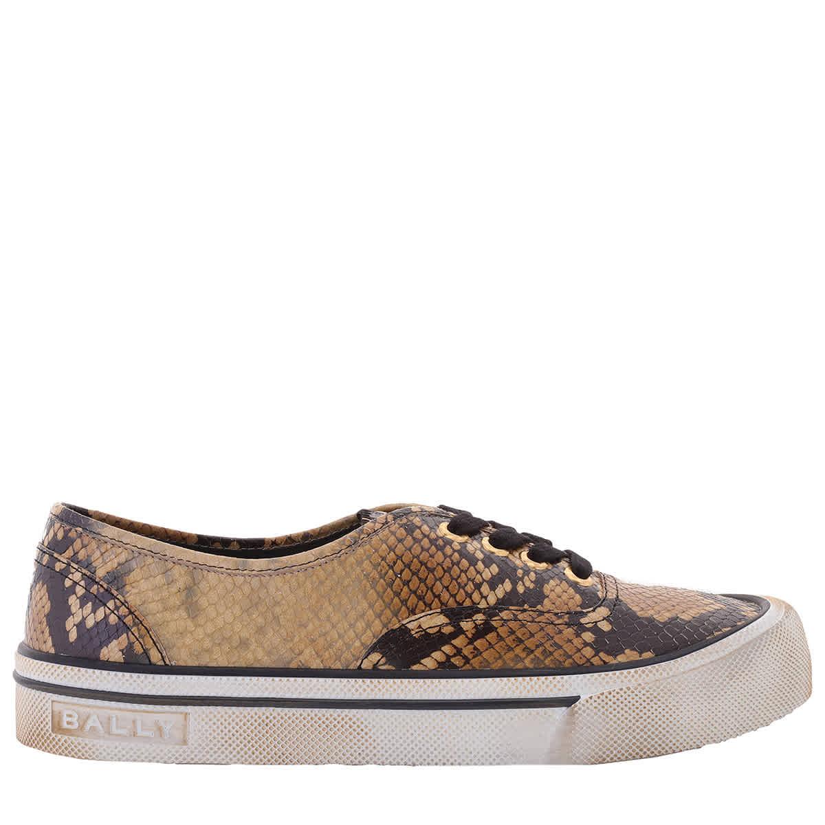 Bally Lyder Snakeskin-Effect Low-Top Sneakers by BALLY