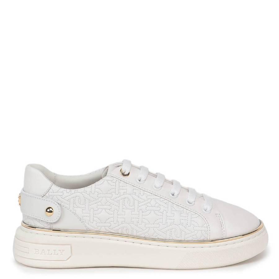 Bally Malya Quilted Logo Leather Sneakers by BALLY