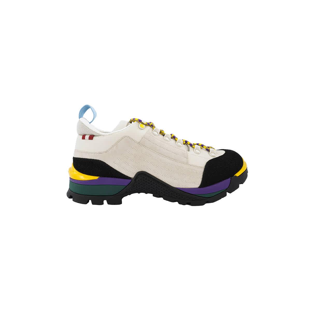 Bally Mens Dusty White Hike 2 Synthetic Fabric Sneakers by BALLY