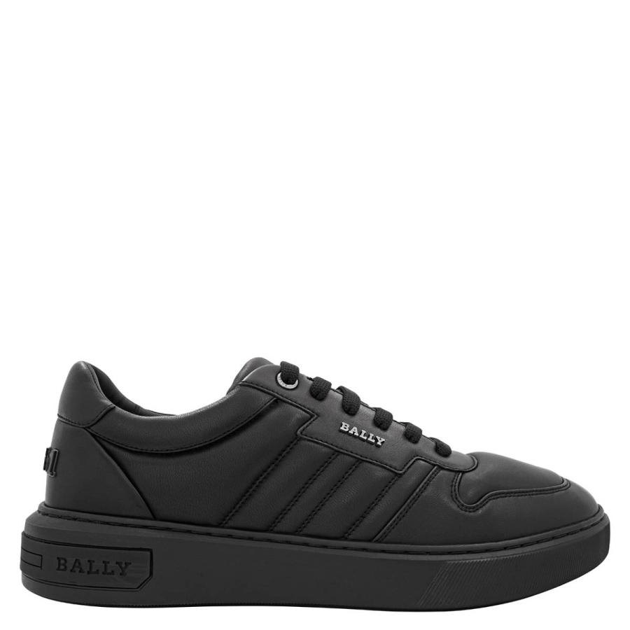 Bally Mens Maudo Black Low-Top Leather Sneakers by BALLY