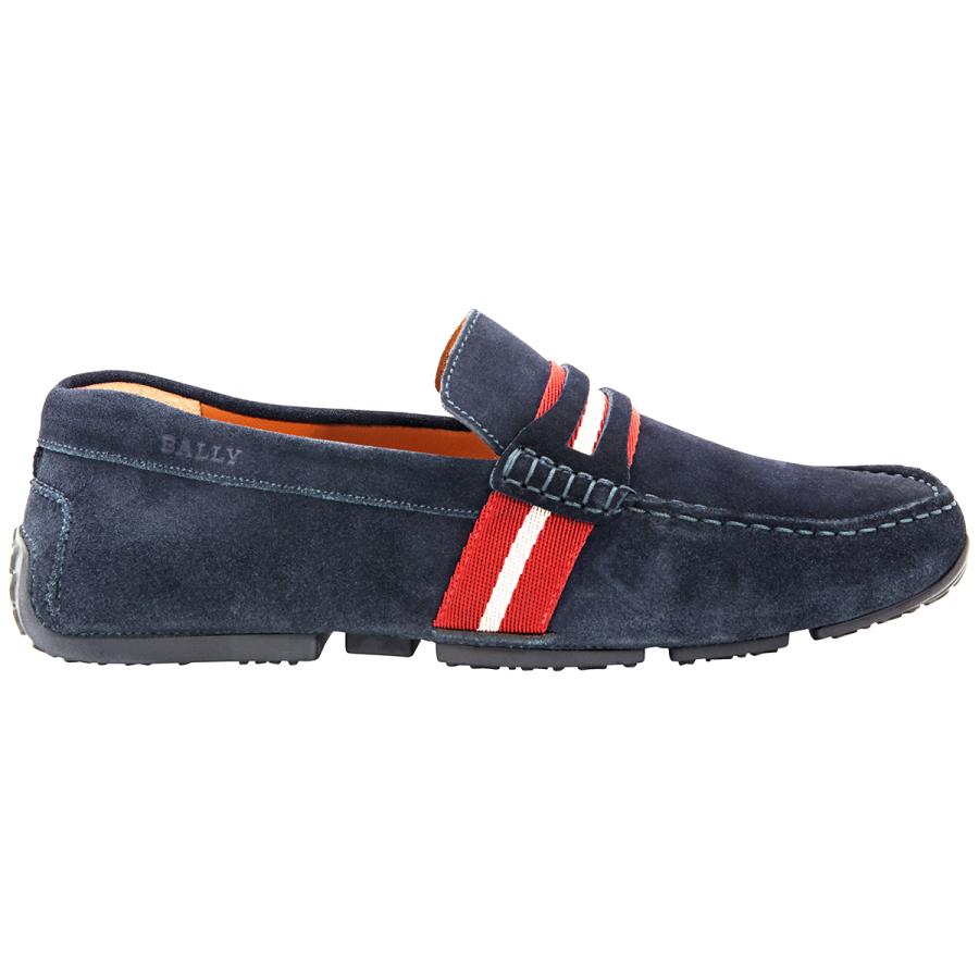 Bally Mens Pietro Driver Loafers In Navy by BALLY