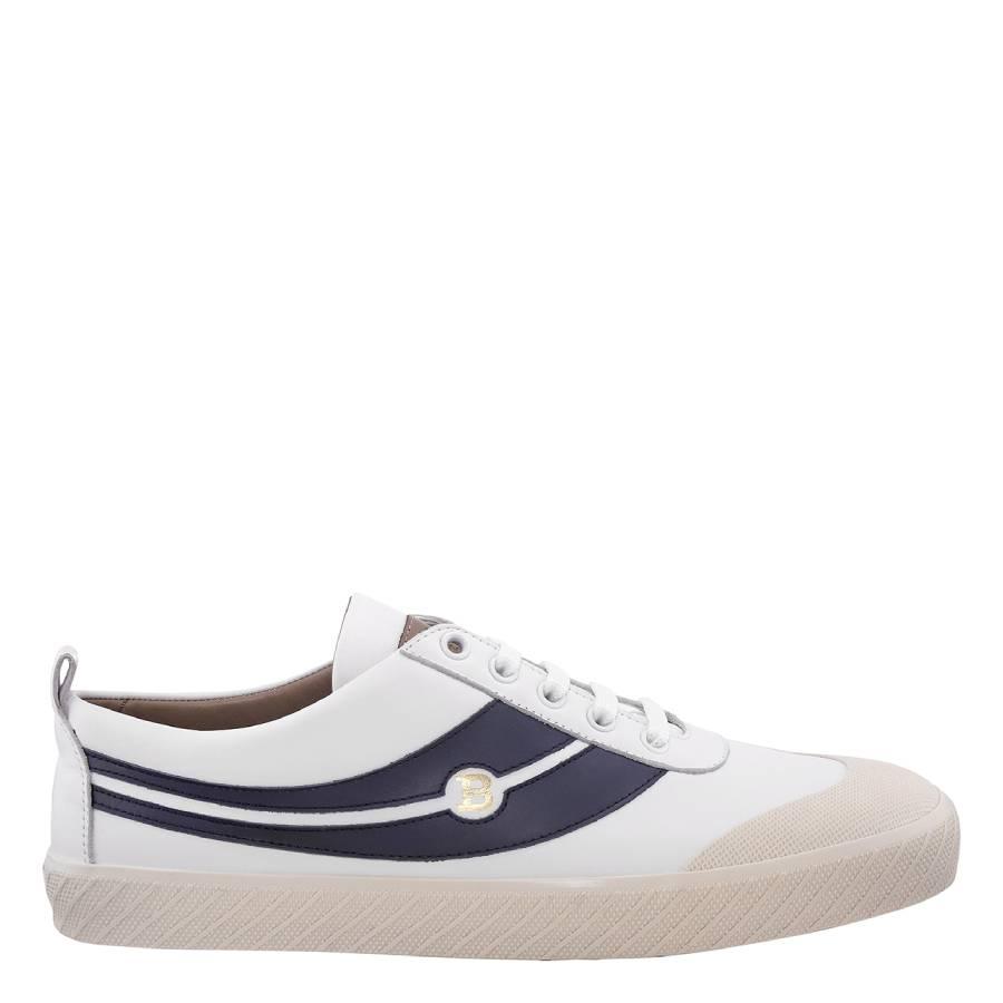 Bally Mens Smake White Leather Low-top Sneakers by BALLY