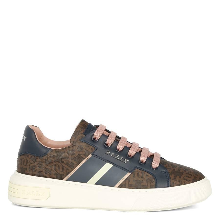 Bally Myron Monogram Leather Sneakers by BALLY