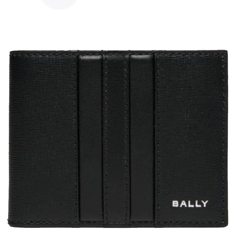 Bally Mythos Bifold Wallet In Black Recycled Leather by BALLY