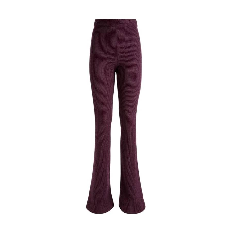 Bally Orchid Wool Flared Trousers by BALLY