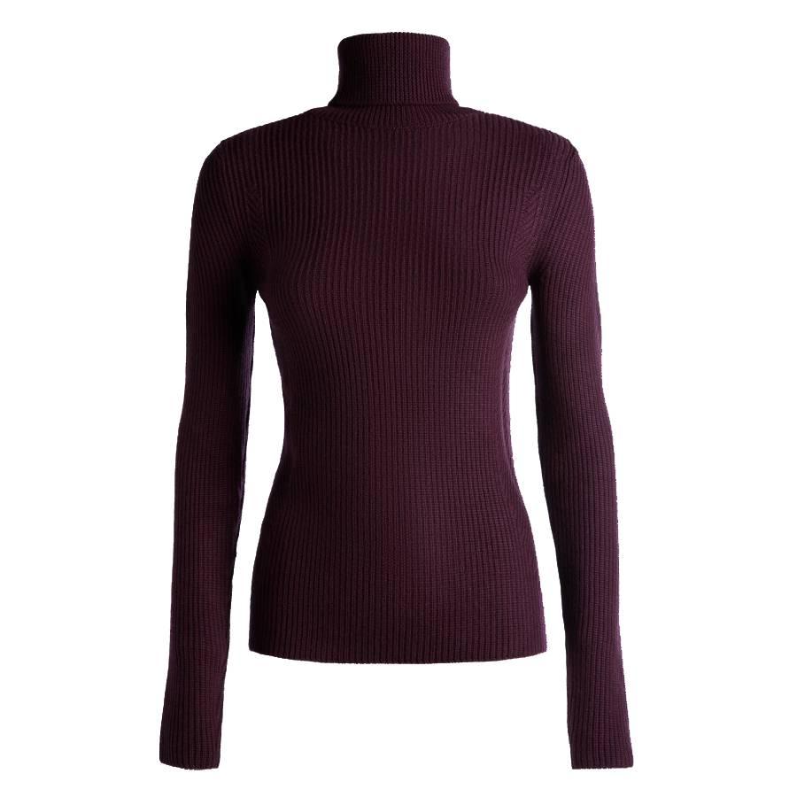 Bally Orchid Wool Turtleneck Sweater by BALLY