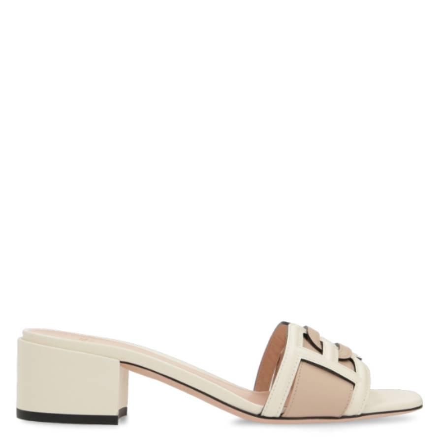 Bally Peoni B Chain Leather Sandals by BALLY