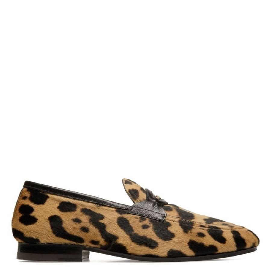Bally Pesek Leopard Print Haircalf Leather Loafers by BALLY